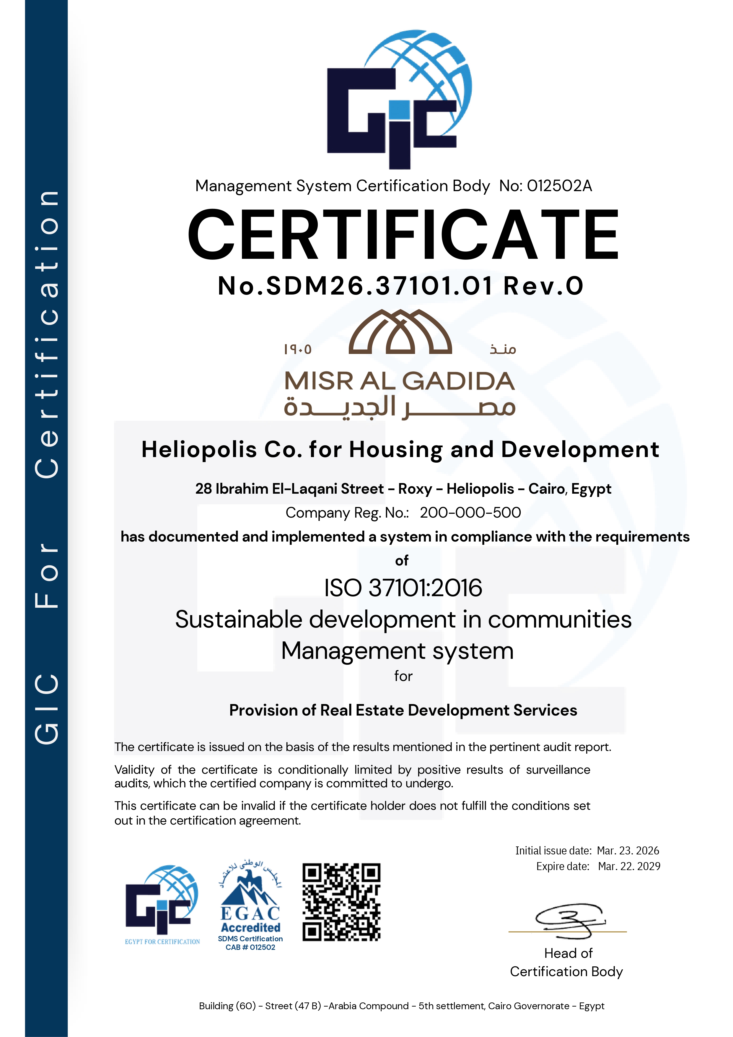 ISO 37101:2016 - Sustainable development in communities Management system